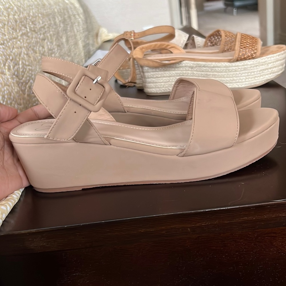 Platform sandals - Nude